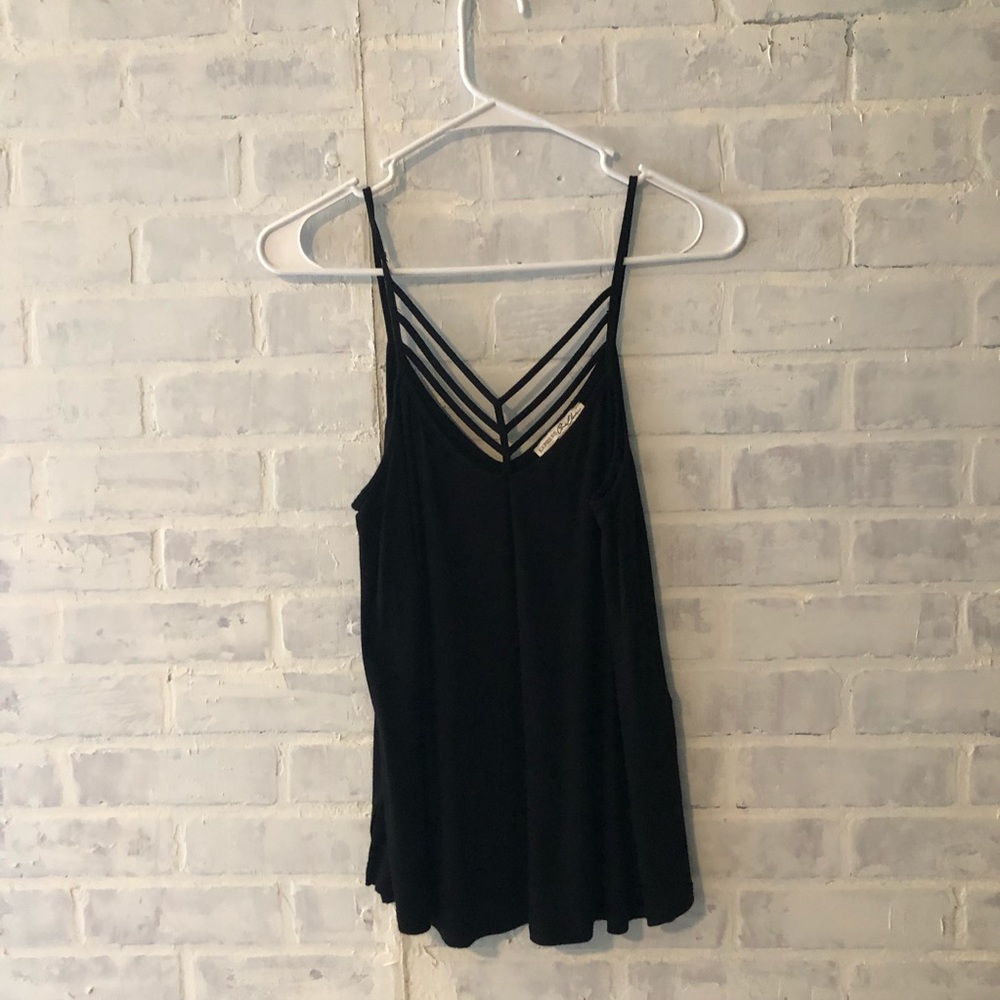 Black Flowy Tank Top